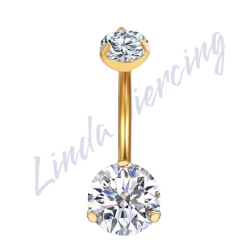 Umbigo Titanio PVD Redondo rosc Int P