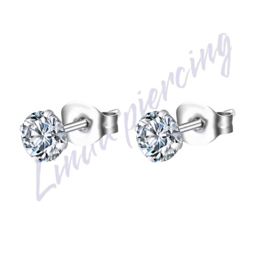 Par de Brinco Titânio 4mm