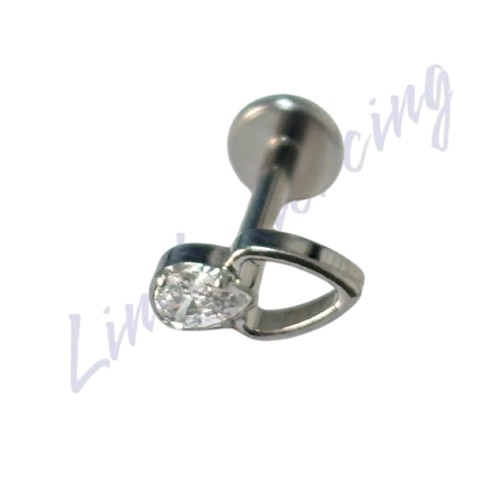 Piercing Labret Titânio 1.2x8