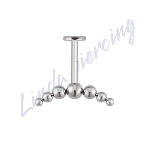 Labret vertical Bolinha Titânio 1.2x8