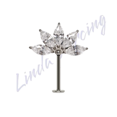 Labret Vertical Titânio 1.2x8