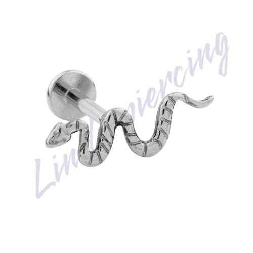 Labret Titânio Cobra c/detalhes 1.2x8