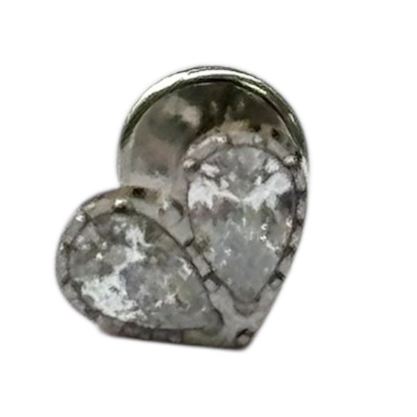 Labret Titânio Coração 8mm