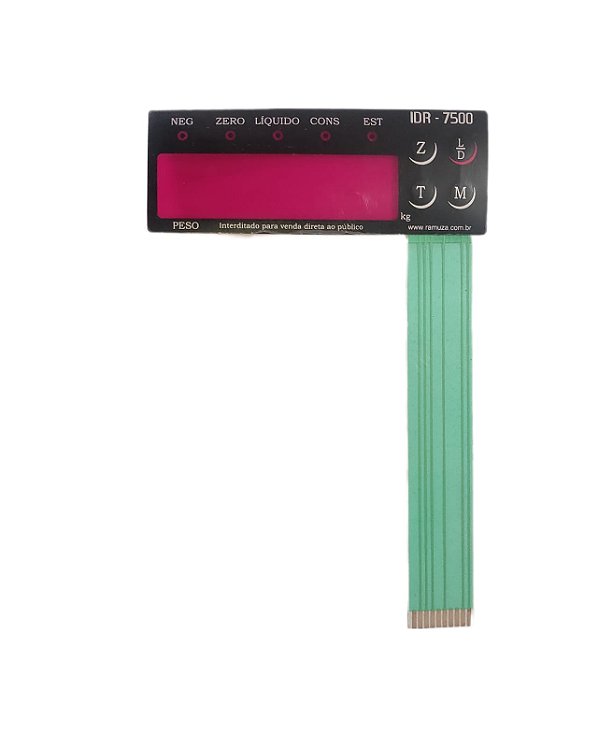 Teclado Ramuza Idr 7500 6 vias ( balança com bateria) flat 12,5 cm