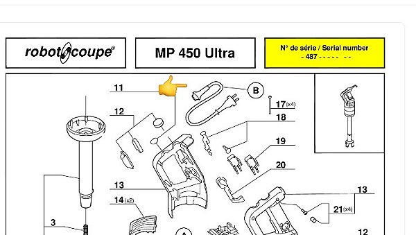 CABO PARA MP CONTENDO PLUG BR  MP 450