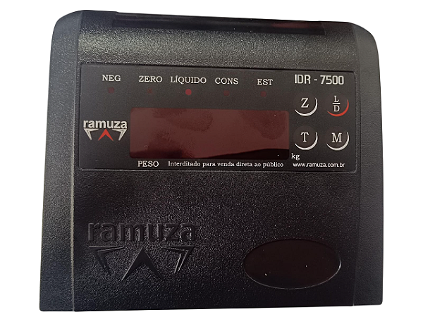 GABINETE E TECLADO BALANÇA RAMUZA  IDR-7500 S/ PLACA