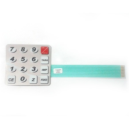 TECLADO BALMAK CINZA cód 3771