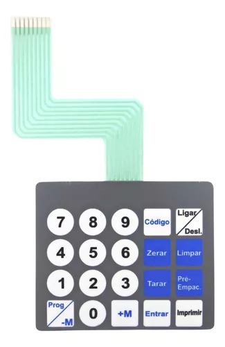 Teclado Prix 3 Cinza Curto