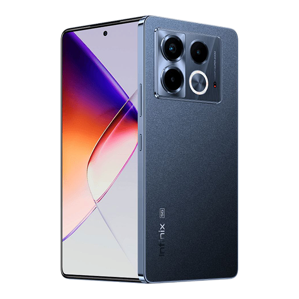 Smartphone Infinix Note 40 5G 8GB RAM 256GB Câmera Tripla 108MP+ Selfie 32MP NFC 6,78” AMOLED Dual Chip - Preto Obsidiana