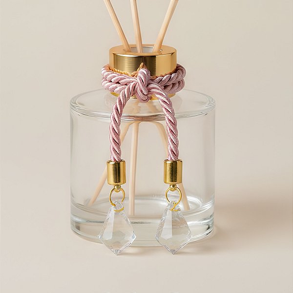 Cordão Decorativo Com Pingente Pião - Rosé Com Ouro - 33,5cm - 1 unidade - Rizzo