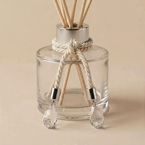 Cordão Decorativo Com Pingente Gota - Champanhe Com Prata - 33,5cm - 1 unidade - Rizzo