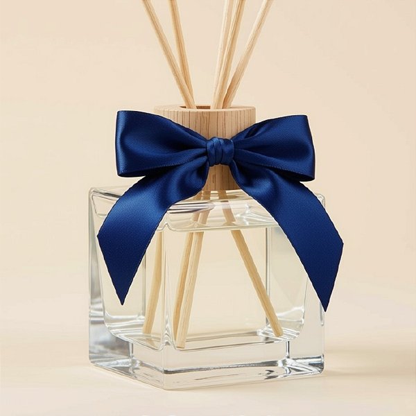 Laço Perfeito de Fita de Cetim com Lacre Prático - Azul Intenso - G 11x13cm - 3 unidades - Cromus - Rizzo