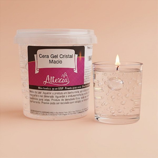 Cera Gel Cristal Macia Para Vela - 900g - 1 unidade - Rizzo