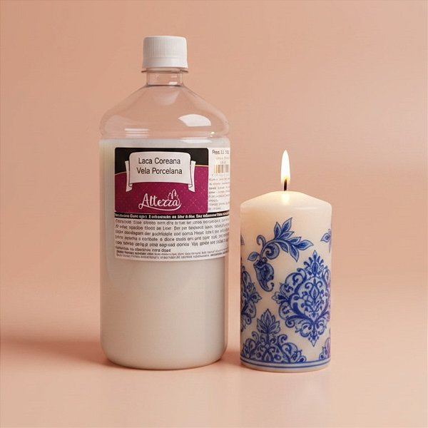 Laca Coreana para Vela de Porcelana - 1L - 1 unidade - Rizzo
