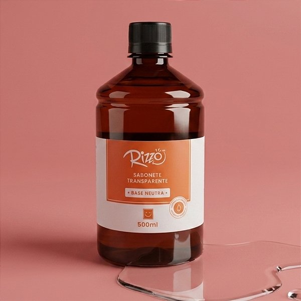 Base Neutra Sabonete Líquido Transparente - 500ml - 1 unidade - Rizzo