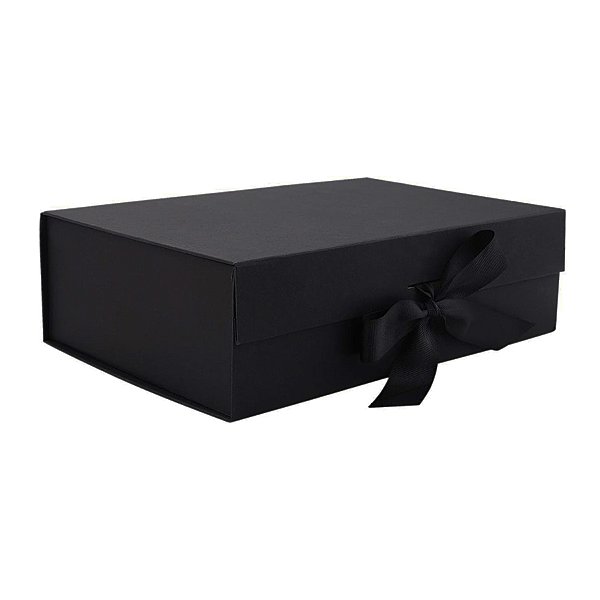 Caixa Preto com Imã e Fita Rígido Retangular 28,2x20,2x9,2cm