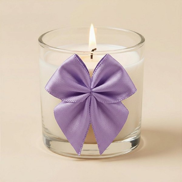 Lacinho de Fita de Cetim Lilas 38mm - 7,6cm - Cor 245 - 6 unidades - Progresso - Rizzo