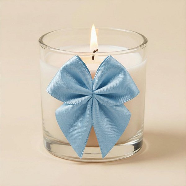 Lacinho de Fita de Cetim Azul Bebe 38mm - 7,6cm - Cor 212 - 6 unidades - Progresso - Rizzo