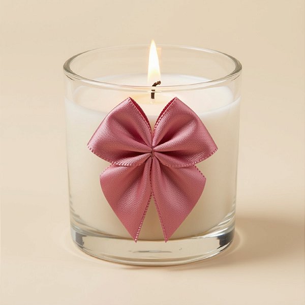 Lacinho de Fita de Cetim Rosa Velho 22mm - 5cm - Cor 1143 - 12 unidades - Progresso - Rizzo
