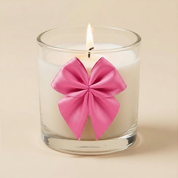 Lacinho de Fita de Cetim Rosa Bebe 22mm - 5cm - Cor 310 - 12 unidades - Progresso - Rizzo