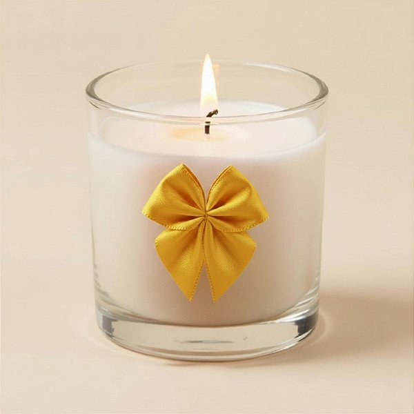 Lacinho de Fita de Cetim Amarelo Canario 15mm - 3,5cm - Cor 242 - 20 unidades - Progresso - Rizzo