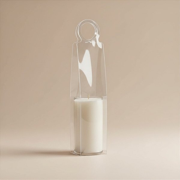 Sacola Redonda Transparente Bag Para Vinho 750ml - Lisa - 39cm - 1 unidade - Rizzo