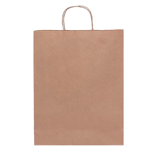 Sacola de Papel - 30,5x11,5x30,5cm - Kraft - Ref.0077 - 10 unidades - WMA - Rizzo