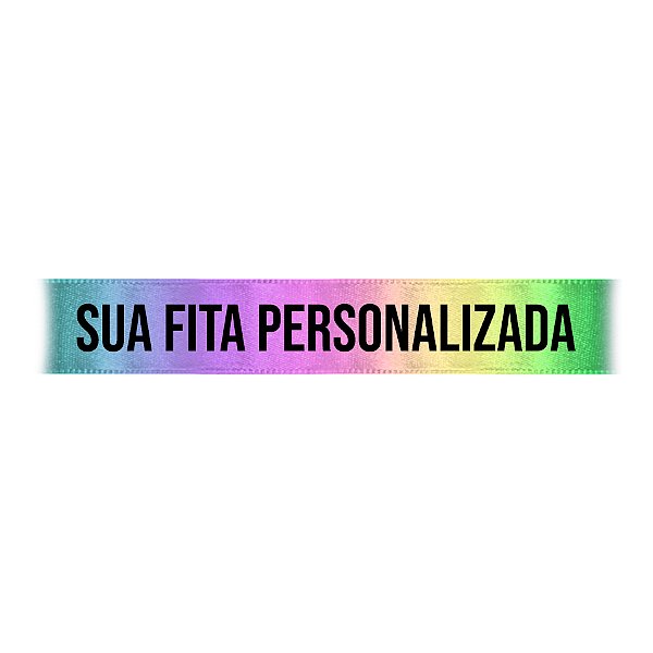 Fita de Cetim Personalizada 7665S/022 - 22mm X 45metros - Candy Colors 003 - 01 Unidade - Progresso - Rizzo