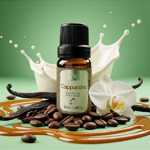 Essência Para Vela de Areia - Cappuccino - 10ml - 1 unidade - Vya - Rizzo
