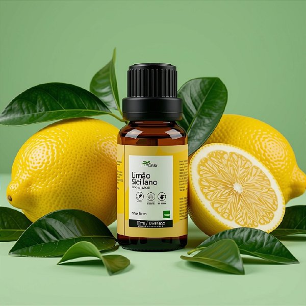 Óleo Essencial de Limão Siciliano Concentrado - 10ml - 1 unidade - Rizzo