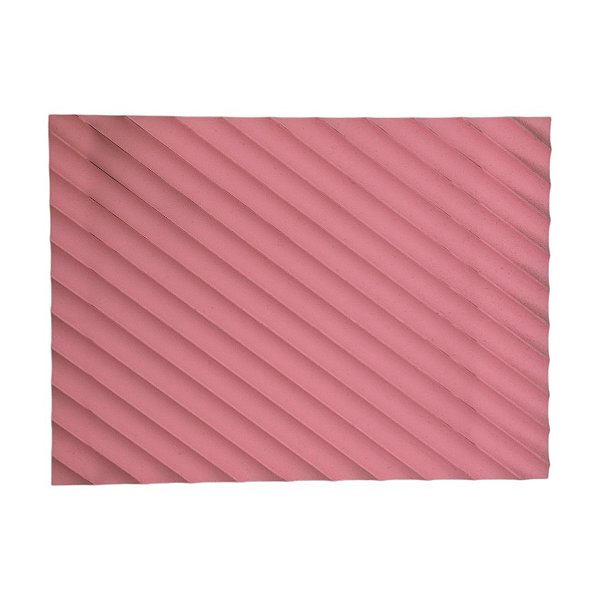 Molde de Silicone Texturizada - Linhas Diagonais - 25cm - 1 unidade - Le Chef - Rizzo