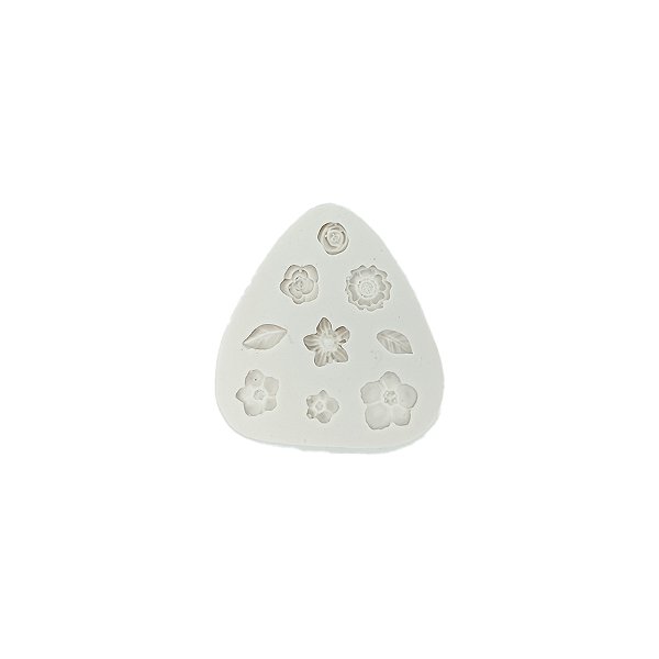 Molde de Silicone Cód. 2478 - Flores Diversas - 1 unidade - Mazulli - Rizzo