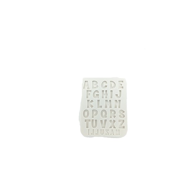 Molde de Silicone Cód. 2412 - Alfabeto Pequeno - 1 unidade - Mazulli - Rizzo