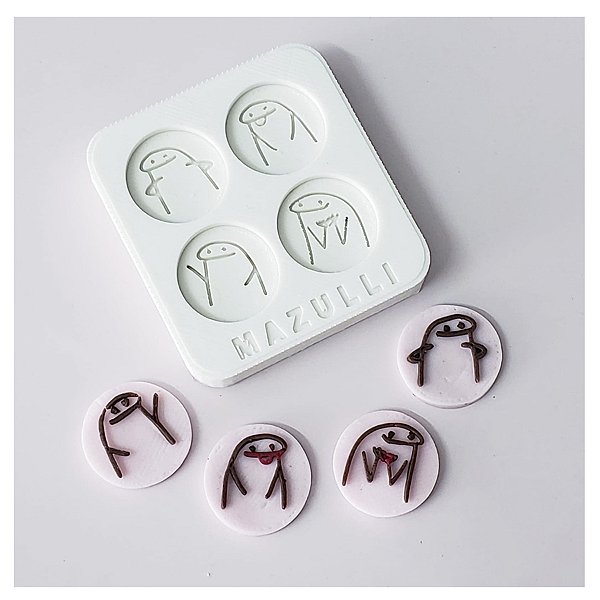 Molde de Silicone Flork Meme Miniaturas - 1 Unidade - Mazulli - Rizzo.