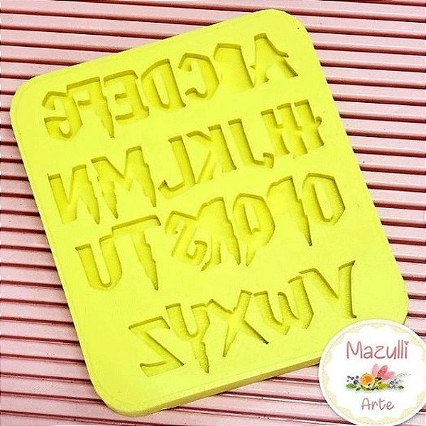 Molde de Silicone 2229 Alfabeto Harry Potter - 01 Unidade - Mazulli - Rizzo
