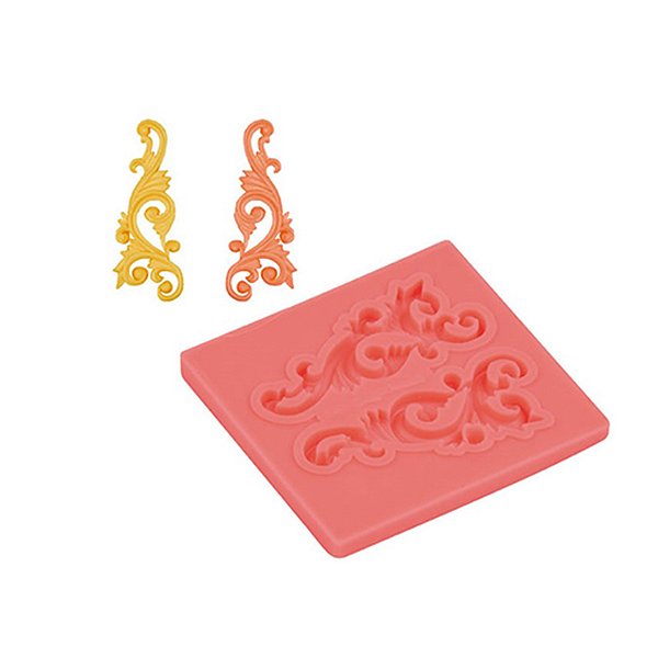 Molde De Silicone Confeitaria - Arabesco - FT187 - 1 unidade - Rizzo