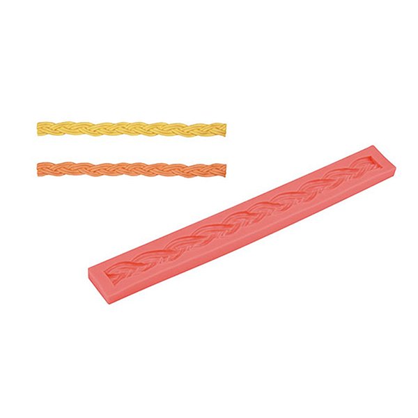 Molde De Silicone Confeitaria - Tranças - FT159 - 1 unidade - Rizzo