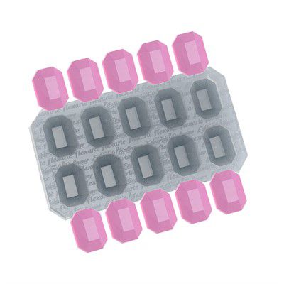Molde de Silicone Jóia Pró - Retangular Leverger Ref. 600 Flexarte