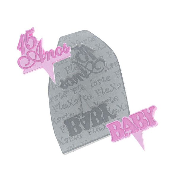 Molde de Silicone 15 Anos e Baby Ref. 307 Flexarte