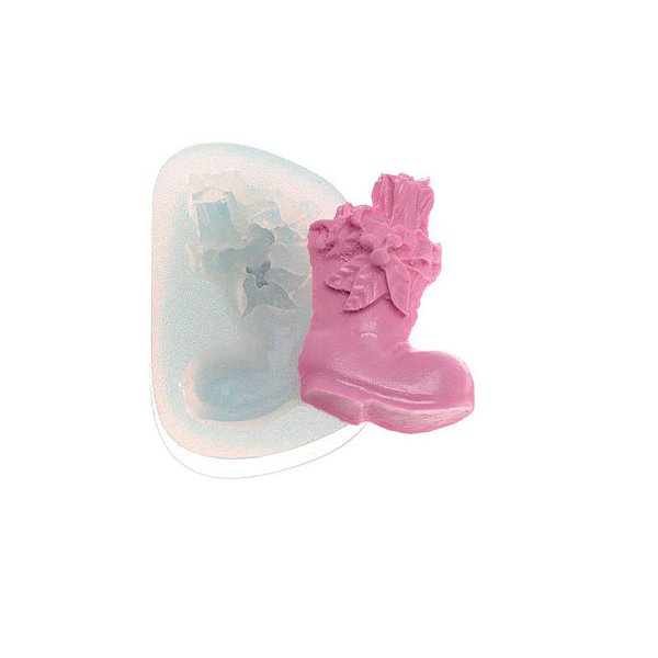 Molde de silicone Bota Natalina Ref. 124 Flexarte