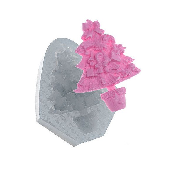 Molde de silicone Árvore de Natal Grande Detalhada Ref. 199 Flexarte