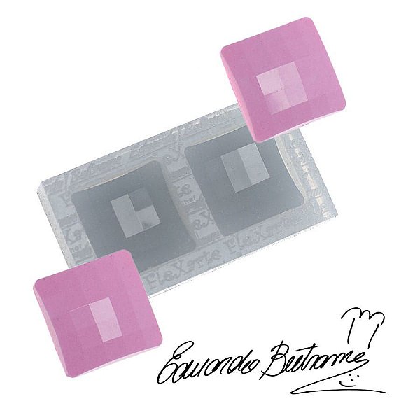 Molde de Silicone Pedra Quadrada Ref. 110 Flexarte