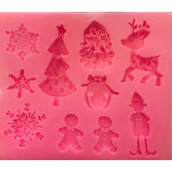 Molde de silicone Natal Miniaturas N18 - Molds Planet - Rizzo