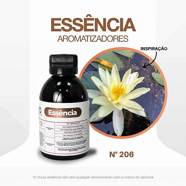 Essência Water Flower Concentrada para Ambientes N°206 - 100 g - 1 unidade - Rizzo