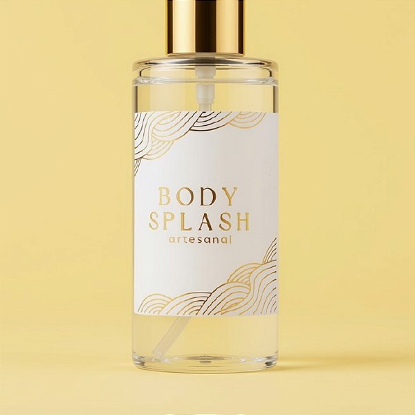Adesivo Body Splash Gold - Ref.2352 - Hot Stamping - 4x4cm - 20 unidades - Stickr - Rizzo