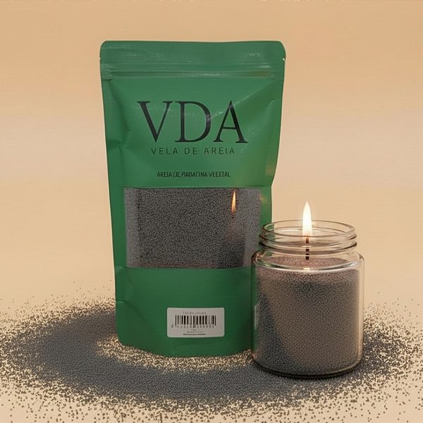 Cera Vegetal Areia Pronta para Vela - Cinza - 500g - 1 unidade - Rizzo