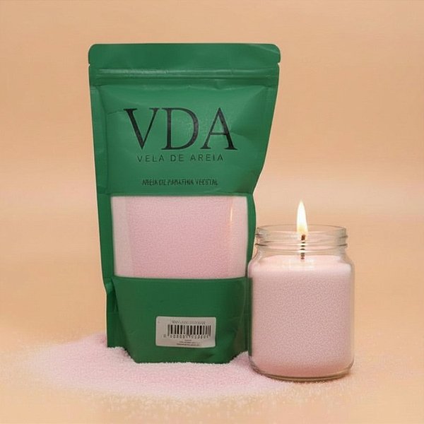 Cera Vegetal Areia Pronta para Vela - Rosinha - 500g - 1 unidade - Rizzo