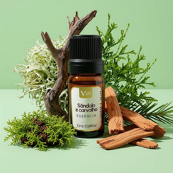 Essência Para Aromatizador Elétrico - Sândalo E Carvalho - 10ml - 1 unidade - Vya - Rizzo