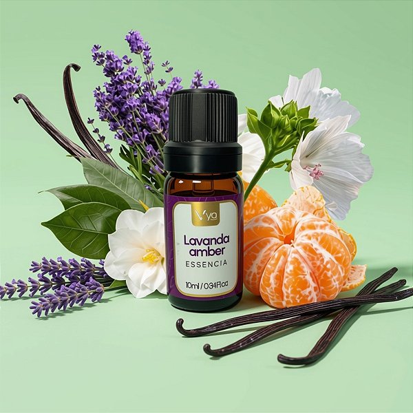 Essência Para Aromatizador Elétrico - Lavanda Amber - 10ml - 1 unidade - Vya - Rizzo