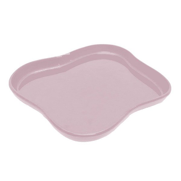 Bandeja Orgânica  - 18x14,5 cm -   Rosa Claro - 1 unidade - Só Boleiras - Rizzo